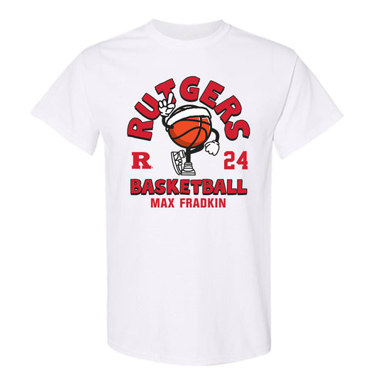 Rutgers - NCAA Men's Basketball : Max Fradkin - T-Shirt-0