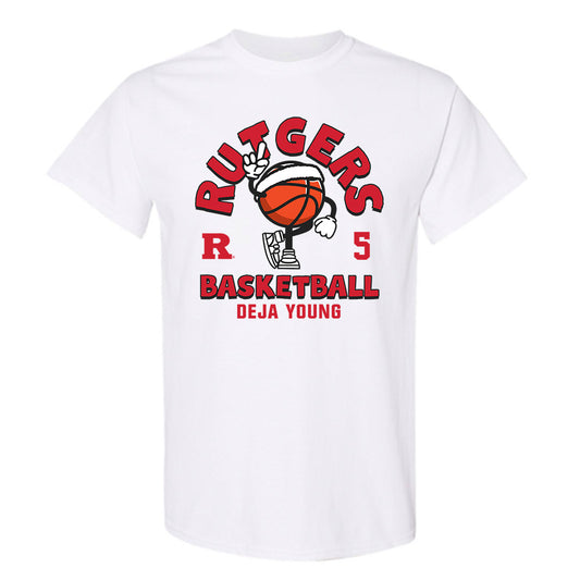 Rutgers - NCAA Women's Basketball : Deja Young - T-Shirt-0