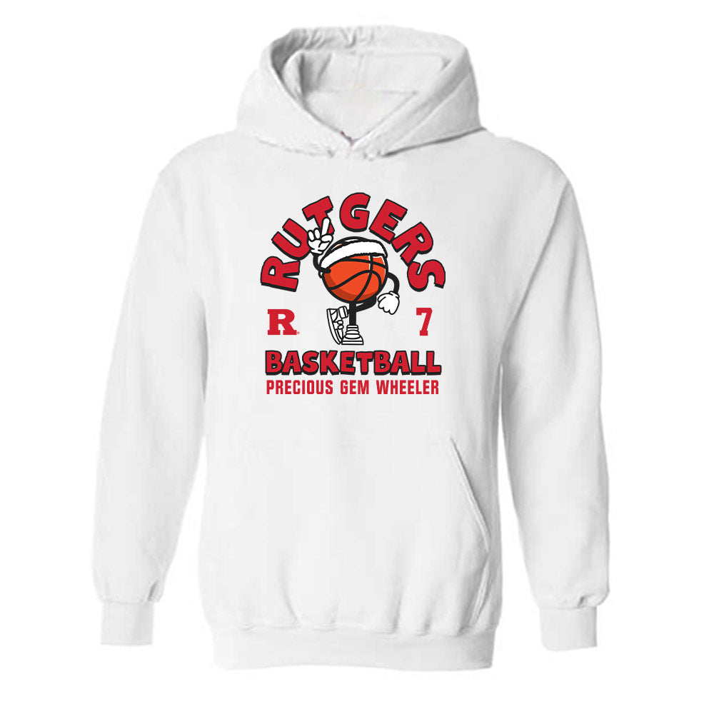 Rutgers - NCAA Women's Basketball : Precious Gem Wheeler - Hooded Sweatshirt-0