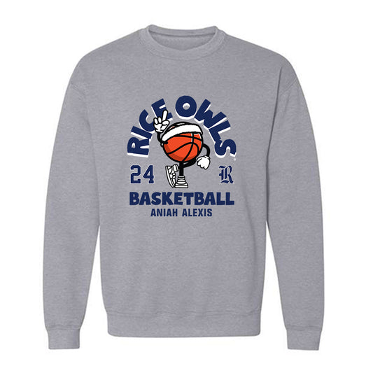 Rice - NCAA Women's Basketball : Aniah Alexis - Fashion Shersey Crewneck Sweatshirt-0