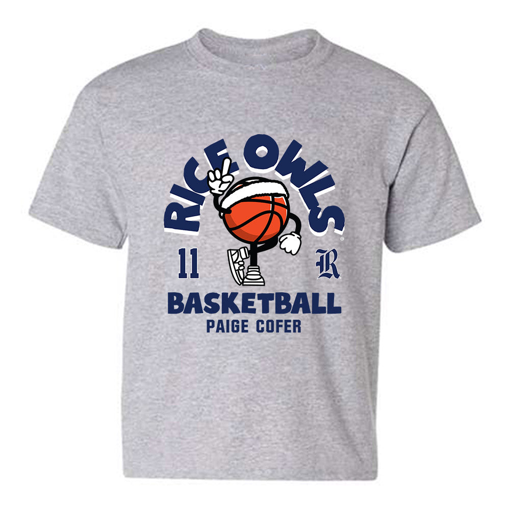 Rice - NCAA Women's Basketball : Paige Cofer - Fashion Shersey Youth T-Shirt-0