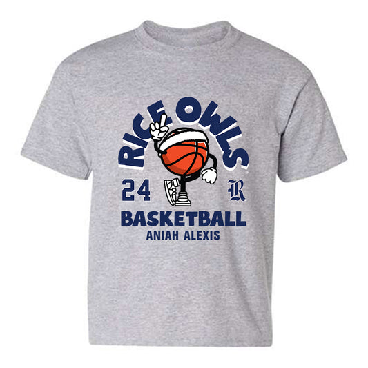 Rice - NCAA Women's Basketball : Aniah Alexis - Fashion Shersey Youth T-Shirt-0