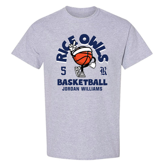 Rice - NCAA Men's Basketball : Jordan Williams - Fashion Shersey T-Shirt-0