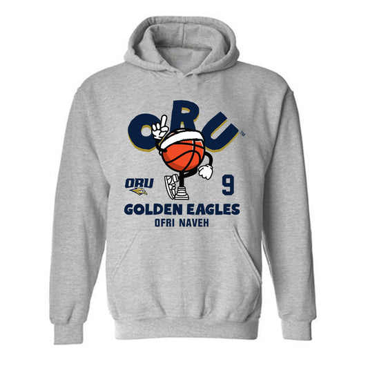 Oral Roberts - NCAA Men's Basketball : Ofri Naveh - Fashion Shersey Hooded Sweatshirt-0