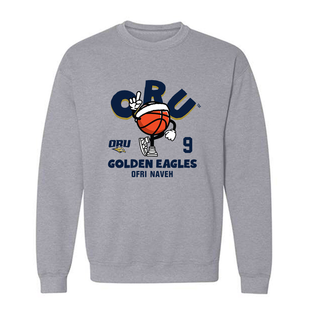 Oral Roberts - NCAA Men's Basketball : Ofri Naveh - Fashion Shersey Crewneck Sweatshirt-0