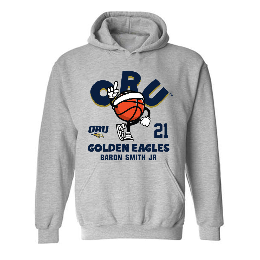 Oral Roberts - NCAA Men's Basketball : Baron Smith Jr - Fashion Shersey Hooded Sweatshirt-0