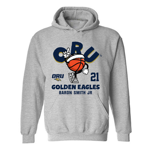 Oral Roberts - NCAA Men's Basketball : Baron Smith Jr - Fashion Shersey Hooded Sweatshirt-0