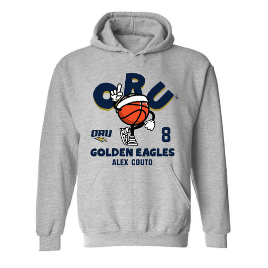 Oral Roberts - NCAA Men's Basketball : Alex Couto - Fashion Shersey Hooded Sweatshirt-0