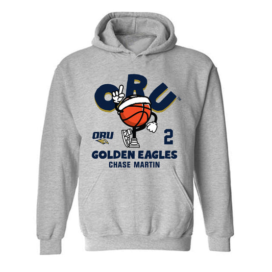 Oral Roberts - NCAA Men's Basketball : Chase Martin - Fashion Shersey Hooded Sweatshirt