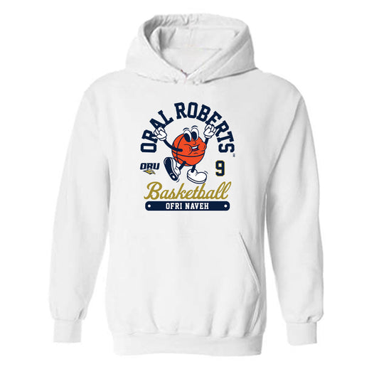 Oral Roberts - NCAA Men's Basketball : Ofri Naveh - Fashion Shersey Hooded Sweatshirt-0