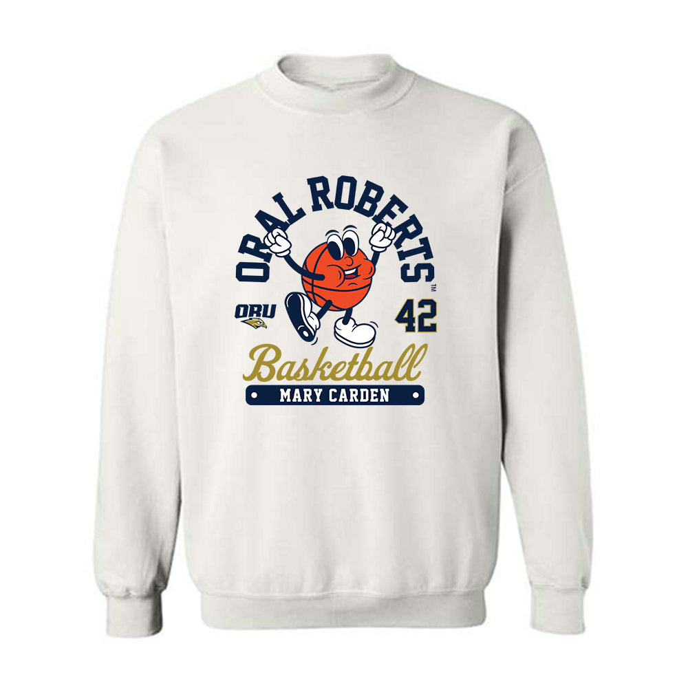 Oral Roberts - NCAA Women's Basketball : Mary Carden - Fashion Shersey Crewneck Sweatshirt-0