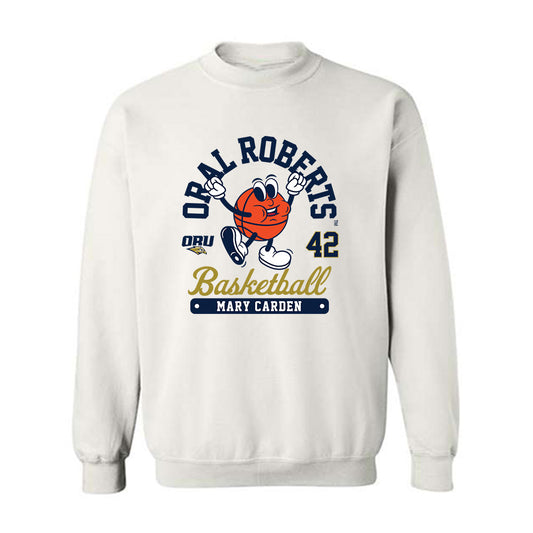 Oral Roberts - NCAA Women's Basketball : Mary Carden - Fashion Shersey Crewneck Sweatshirt-0