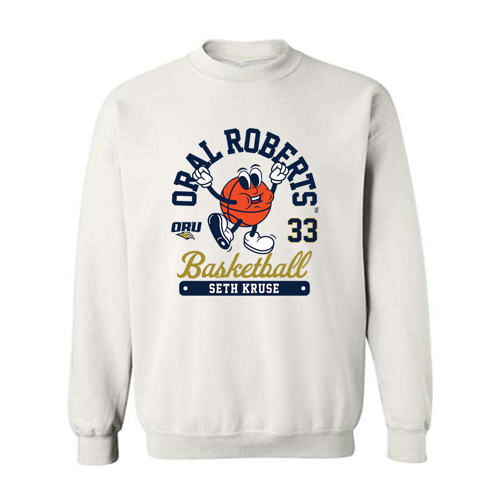 Oral Roberts - NCAA Men's Basketball : Seth Kruse - Fashion Shersey Crewneck Sweatshirt-0