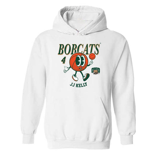 Ohio - NCAA Men's Basketball : JJ Kelly - Fashion Shersey Hooded Sweatshirt-0