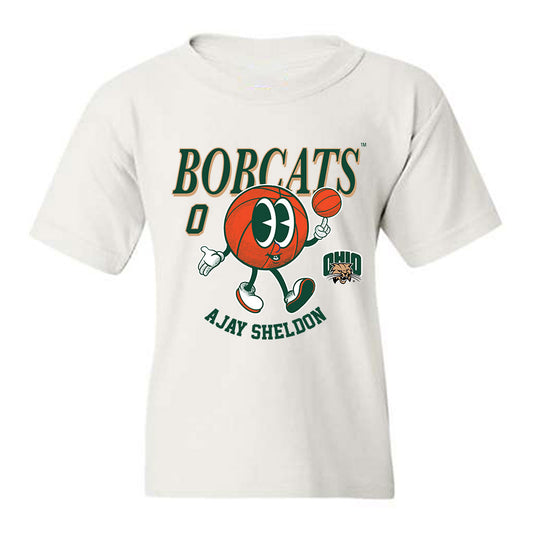 Ohio - NCAA Men's Basketball : Ajay Sheldon - Fashion Shersey Youth T-Shirt-0