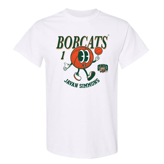 Ohio - NCAA Men's Basketball : Javan Simmons - Fashion Shersey T-Shirt-0