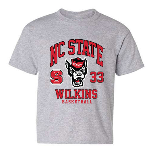 NC State - NCAA Men's Basketball : Zymicah Wilkins - Fashion Shersey Youth T-Shirt-0
