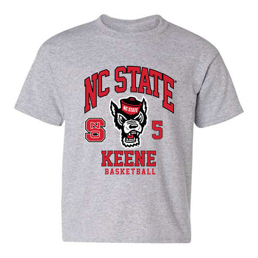 NC State - NCAA Men's Basketball : RJ Keene - Fashion Shersey Youth T-Shirt-0