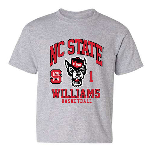 NC State - NCAA Men's Basketball : Darrion Williams - Fashion Shersey Youth T-Shirt-0