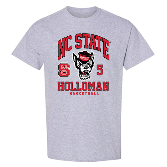 NC State - NCAA Men's Basketball : Tre Holloman - Fashion Shersey T-Shirt-0