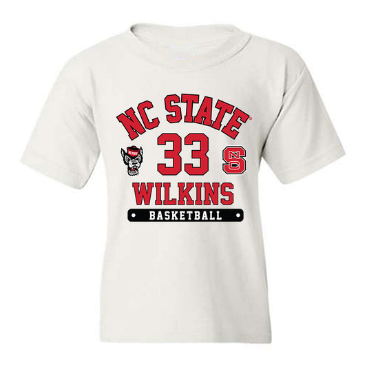 NC State - NCAA Men's Basketball : Zymicah Wilkins - Fashion Shersey Youth T-Shirt-0