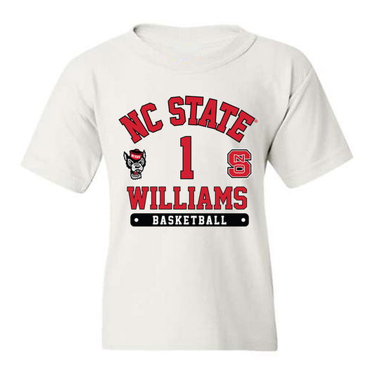 NC State - NCAA Men's Basketball : Darrion Williams - Fashion Shersey Youth T-Shirt-0