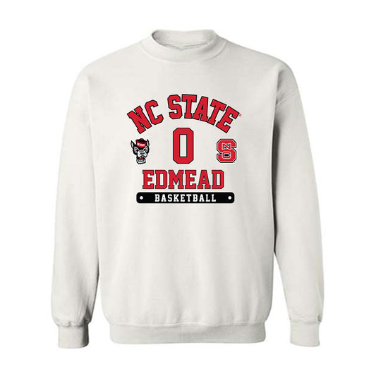NC State - NCAA Men's Basketball : Preston Edmead - Fashion Shersey Crewneck Sweatshirt-0