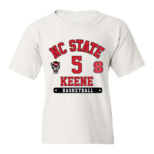 NC State - NCAA Men's Basketball : RJ Keene - Fashion Shersey Youth T-Shirt-0