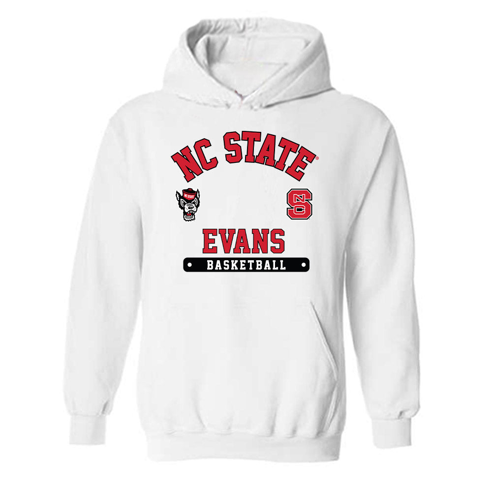 NC State - NCAA Men's Basketball : Kyle Evans - Fashion Shersey Hooded Sweatshirt-0