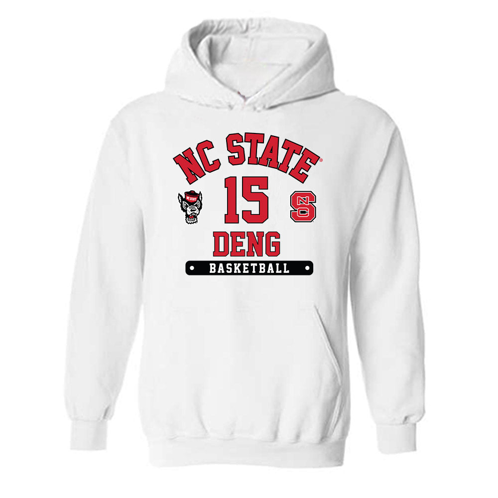 NC State - NCAA Men's Basketball : Jerry Deng - Fashion Shersey Hooded Sweatshirt-0