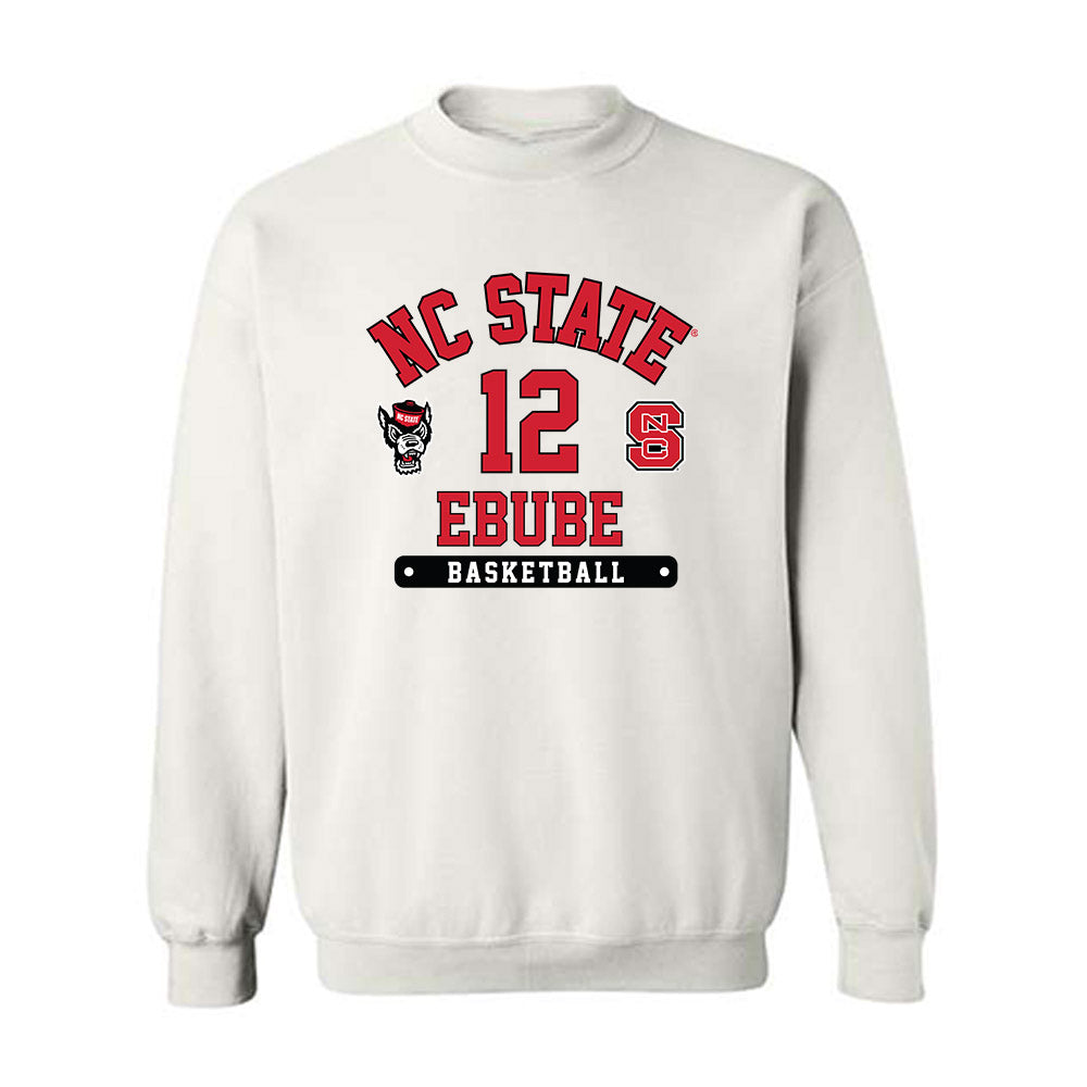 NC State - NCAA Men's Basketball : Scottie Ebube - Fashion Shersey Crewneck Sweatshirt-0