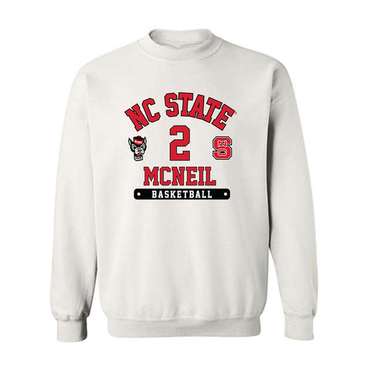 NC State - NCAA Men's Basketball : Paul McNeil - Fashion Shersey Crewneck Sweatshirt-0
