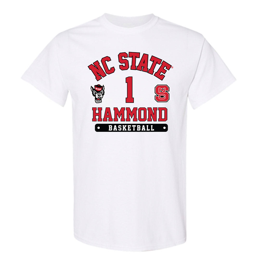 NC State - NCAA Men's Basketball : Christian Hammond - Fashion Shersey T-Shirt-0