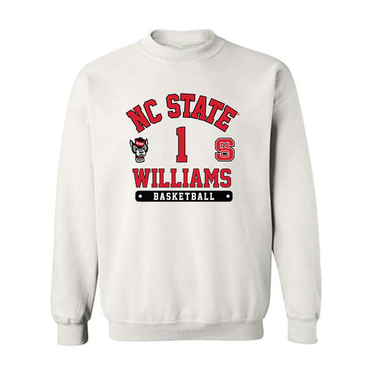 NC State - NCAA Men's Basketball : Darrion Williams - Fashion Shersey Crewneck Sweatshirt-0