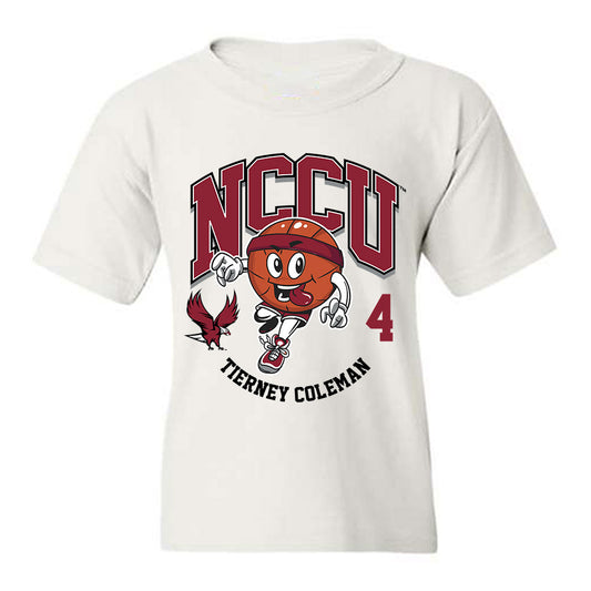 NCCU - NCAA Women's Basketball : Tierney Coleman - Fashion Shersey Youth T-Shirt-0