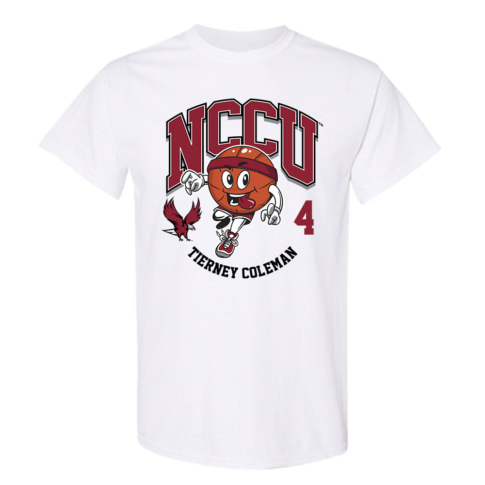 NCCU - NCAA Women's Basketball : Tierney Coleman - Fashion Shersey T-Shirt-0