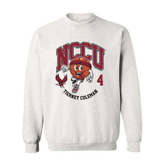 NCCU - NCAA Women's Basketball : Tierney Coleman - Fashion Shersey Crewneck Sweatshirt-0