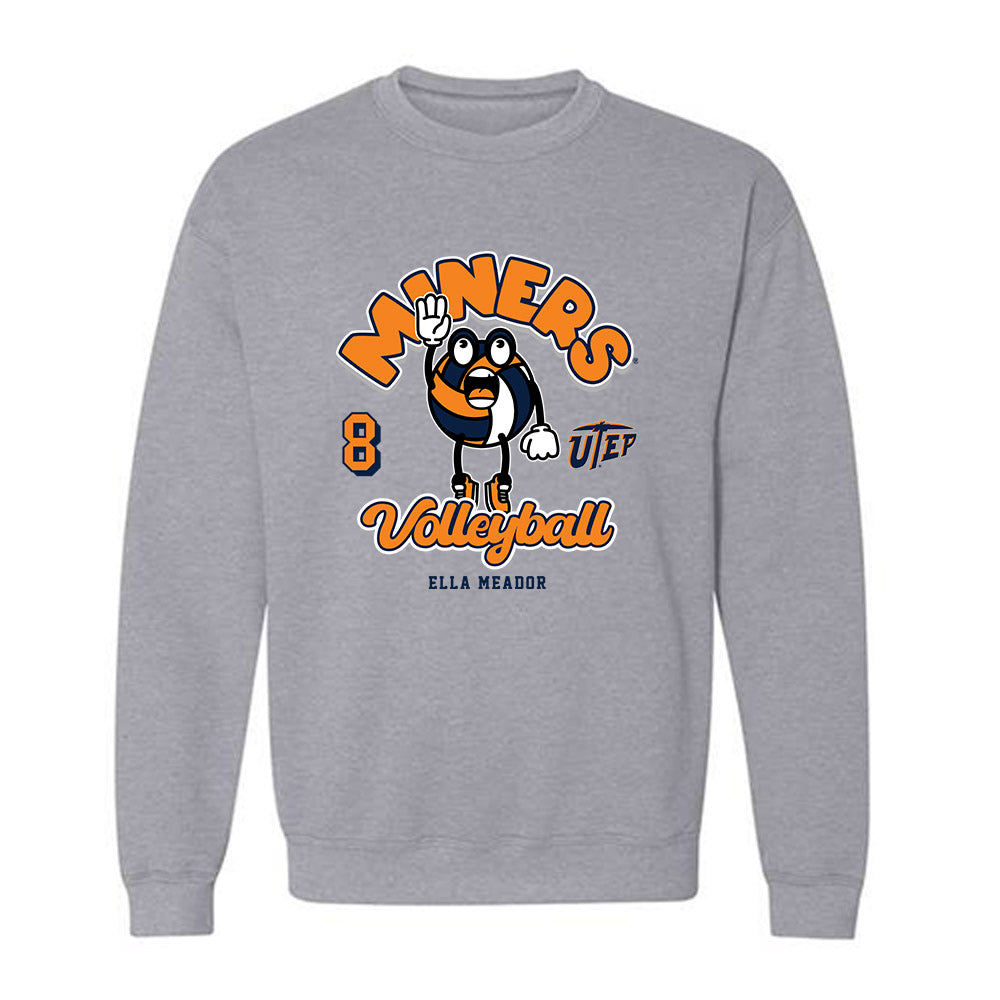 UTEP - NCAA Women's Volleyball : Ella Meador - Fashion Shersey Crewneck Sweatshirt-0