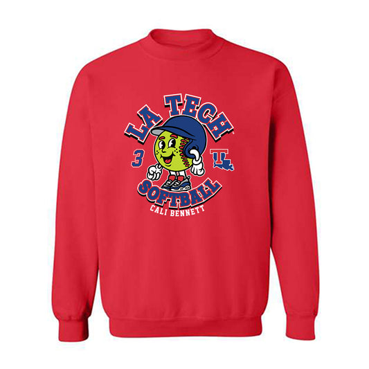 LA Tech - NCAA Softball : Cali Bennett - Fashion Shersey Crewneck Sweatshirt-0