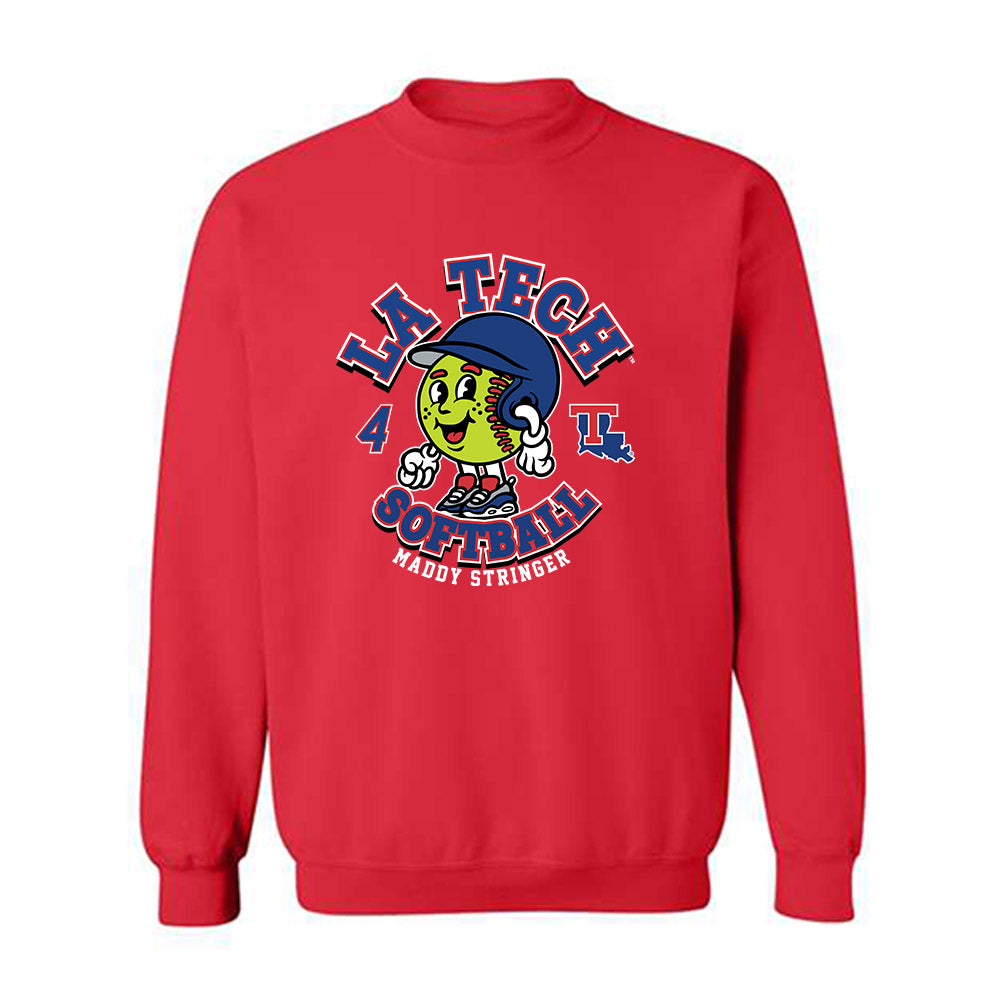 LA Tech - NCAA Softball : Maddy Stringer - Fashion Shersey Crewneck Sweatshirt-0