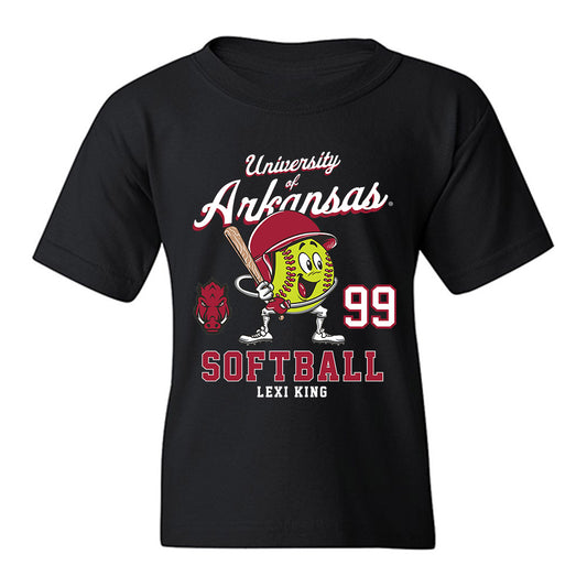 Arkansas - NCAA Softball : Lexi King - Fashion Shersey Youth T-Shirt-0