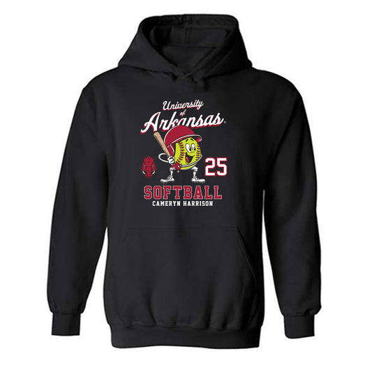 Arkansas - NCAA Softball : Cameryn Harrison - Fashion Shersey Hooded Sweatshirt-0