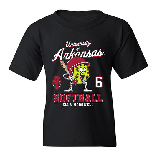 Arkansas - NCAA Softball : Ella McDowell - Fashion Shersey Youth T-Shirt-0