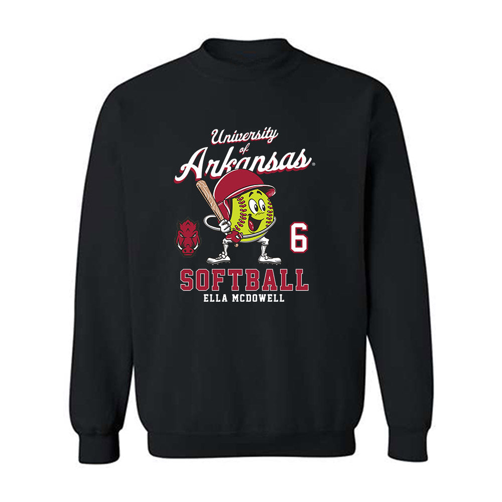 Arkansas - NCAA Softball : Ella McDowell - Fashion Shersey Crewneck Sweatshirt-0