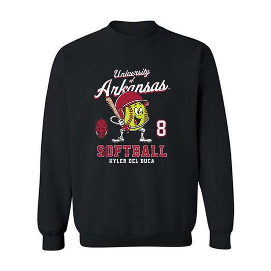 Arkansas - NCAA Softball : Kyler Del Duca - Fashion Shersey Crewneck Sweatshirt-0