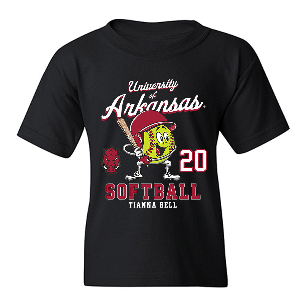 Arkansas - NCAA Softball : Tianna Bell - Fashion Shersey Youth T-Shirt-0