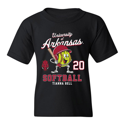 Arkansas - NCAA Softball : Tianna Bell - Fashion Shersey Youth T-Shirt-0