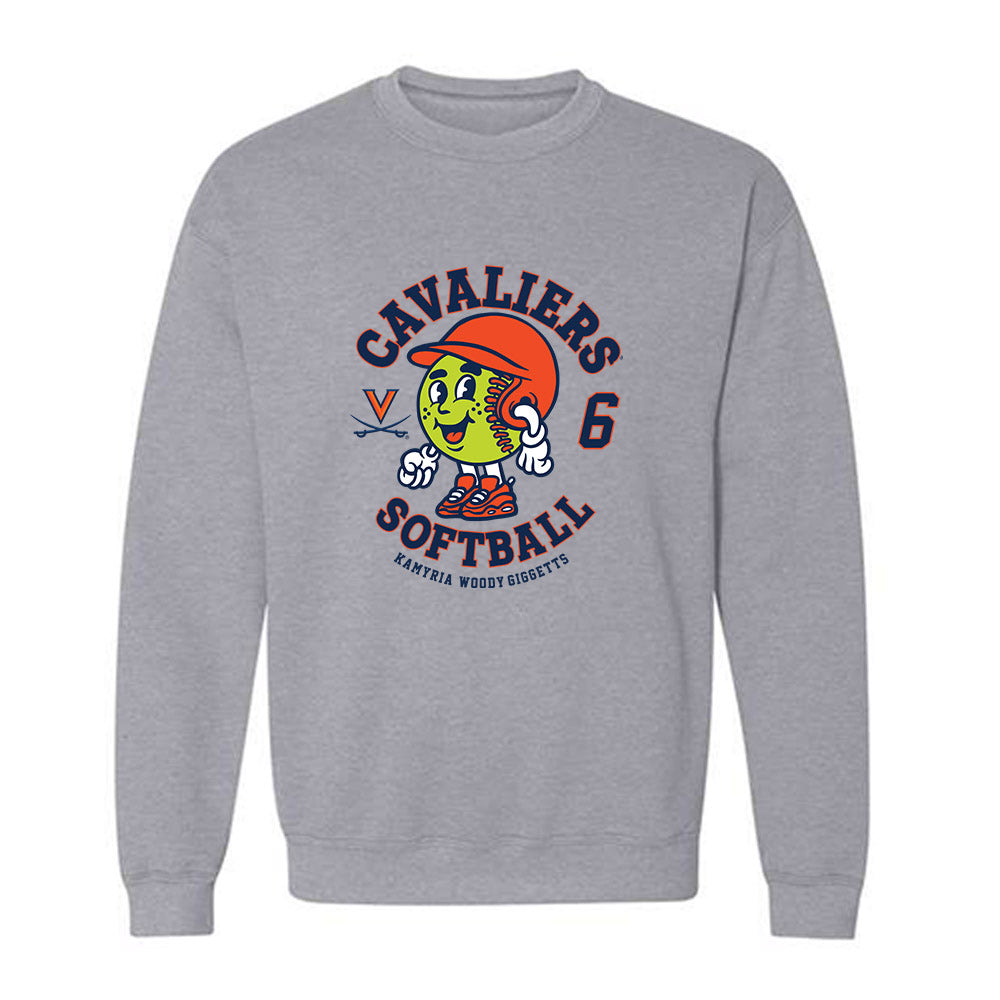 Virginia - NCAA Softball : Kamyria Woody-Giggetts - Fashion Shersey Crewneck Sweatshirt-0