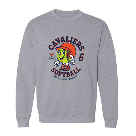 Virginia - NCAA Softball : Kamyria Woody-Giggetts - Fashion Shersey Crewneck Sweatshirt-0