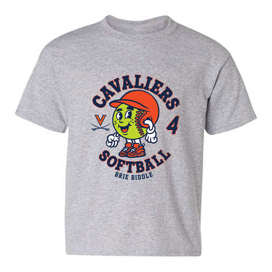 Virginia - NCAA Softball : Brie Biddle - Fashion Shersey Youth T-Shirt-0